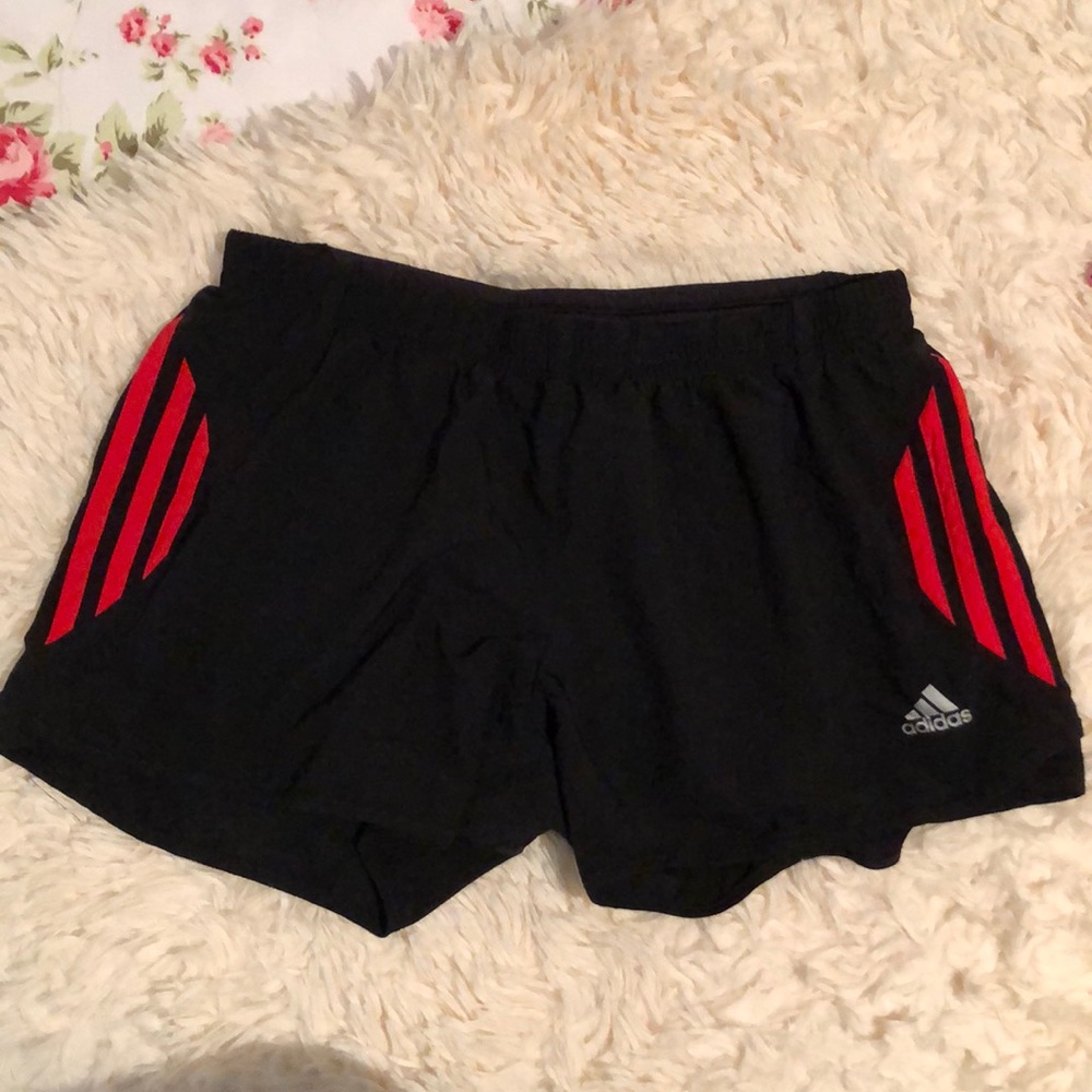 SOLD Adidas Red Stripes Shorts
